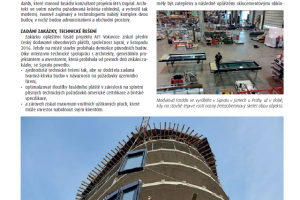 Les spécificités de la façade AFI Vokovice dans le magazine Construction - 1
